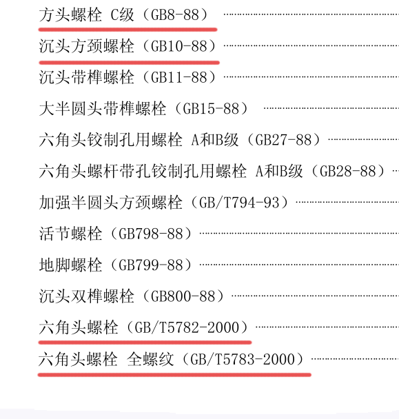 最全！螺栓尺寸规格表，真的要好好收藏！