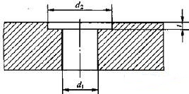 外六角头螺栓和六角螺母用沉孔规格尺寸图